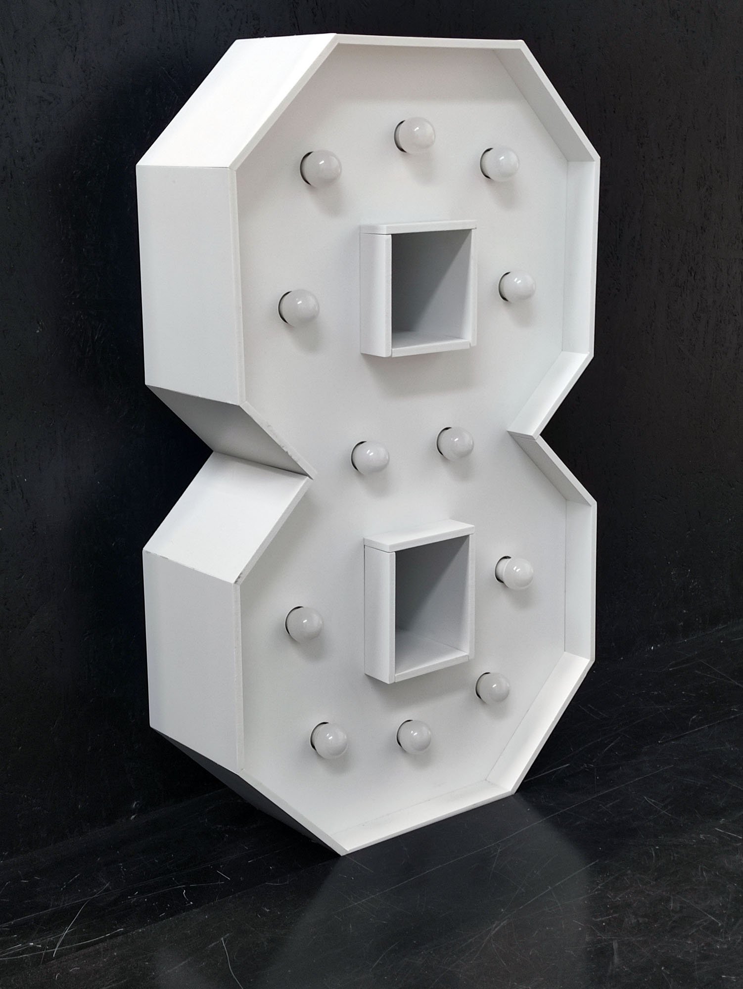 Świecące cyfry 18 na urodziny, 1m,  dostępne na wynajem, dekoracja na osiemnastkę