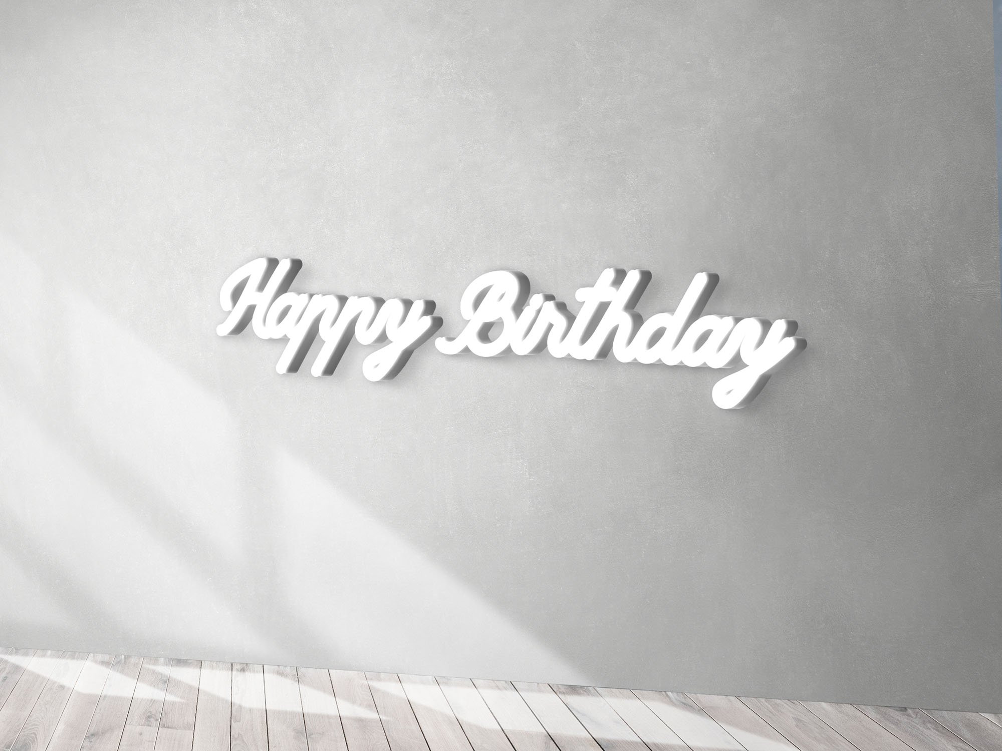 Neon led na urodziny do wynjącia - Happy Birthday