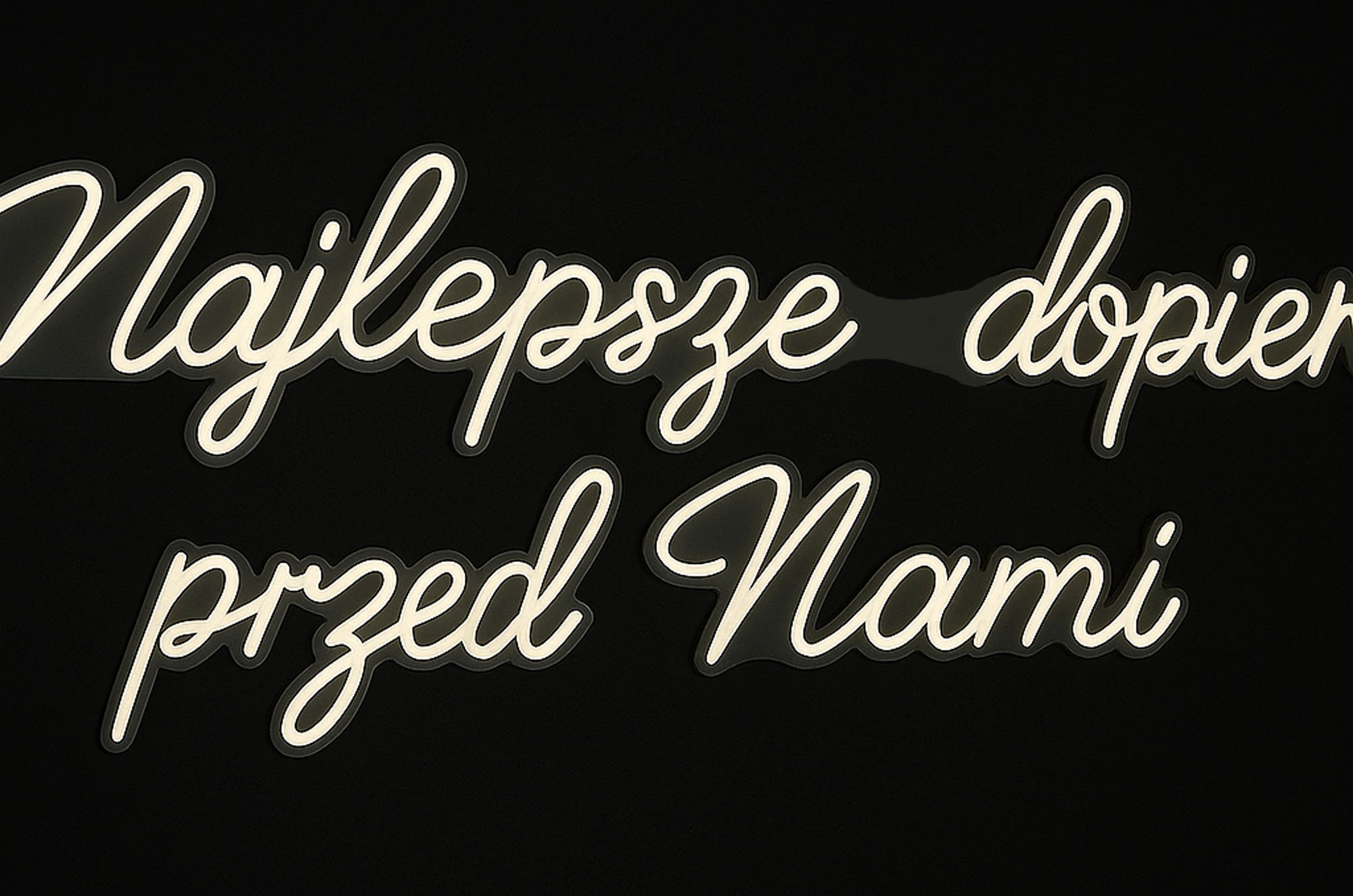 Wiszące dekoracje świetlne jak neony na wesele, ślub, urodziny, zaręczyny na wynajem