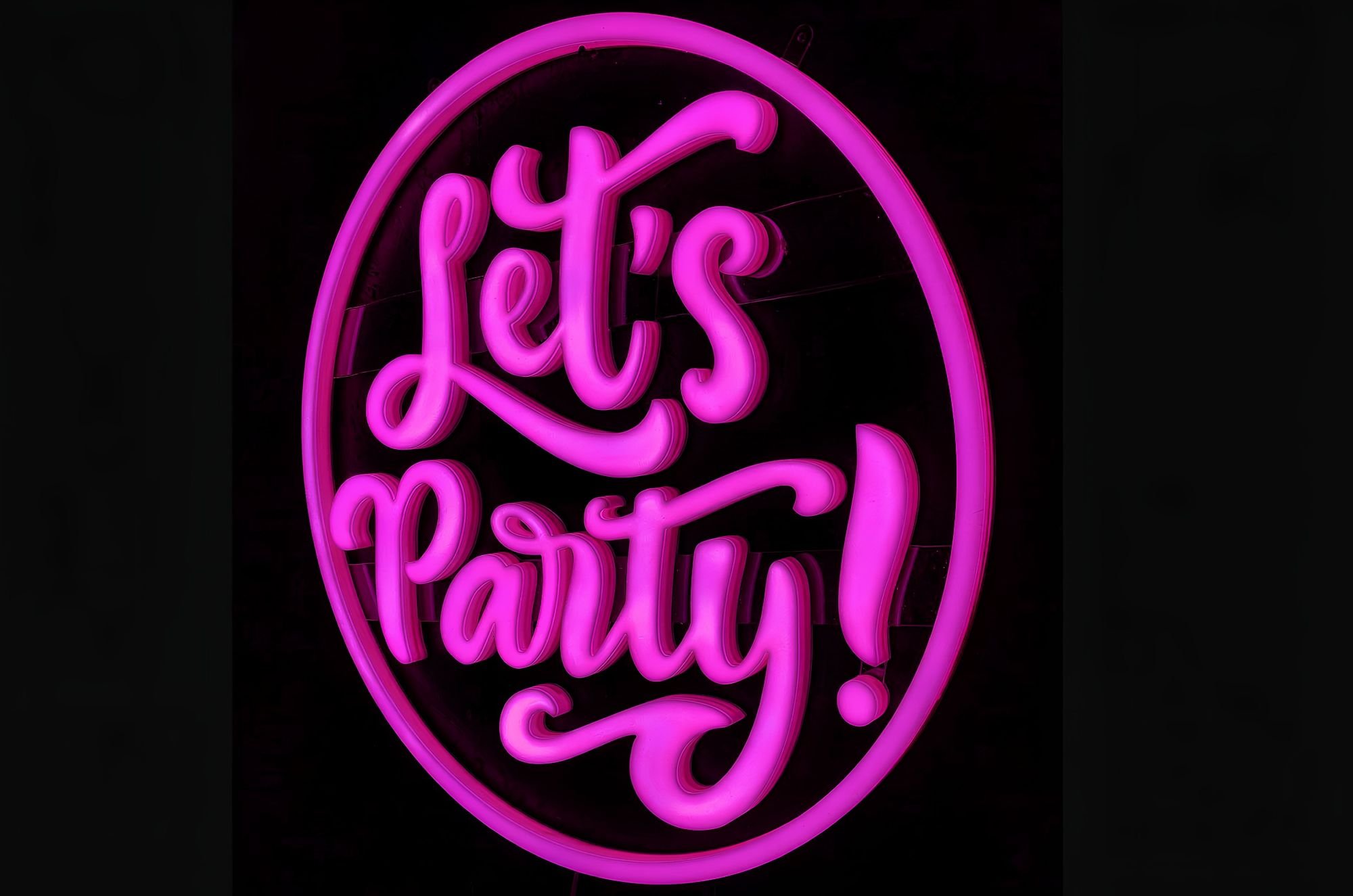 Neon led na wynajem, dekoracja ścienna dla DJ, zespołu muzycznego, dyskoteki, klubu