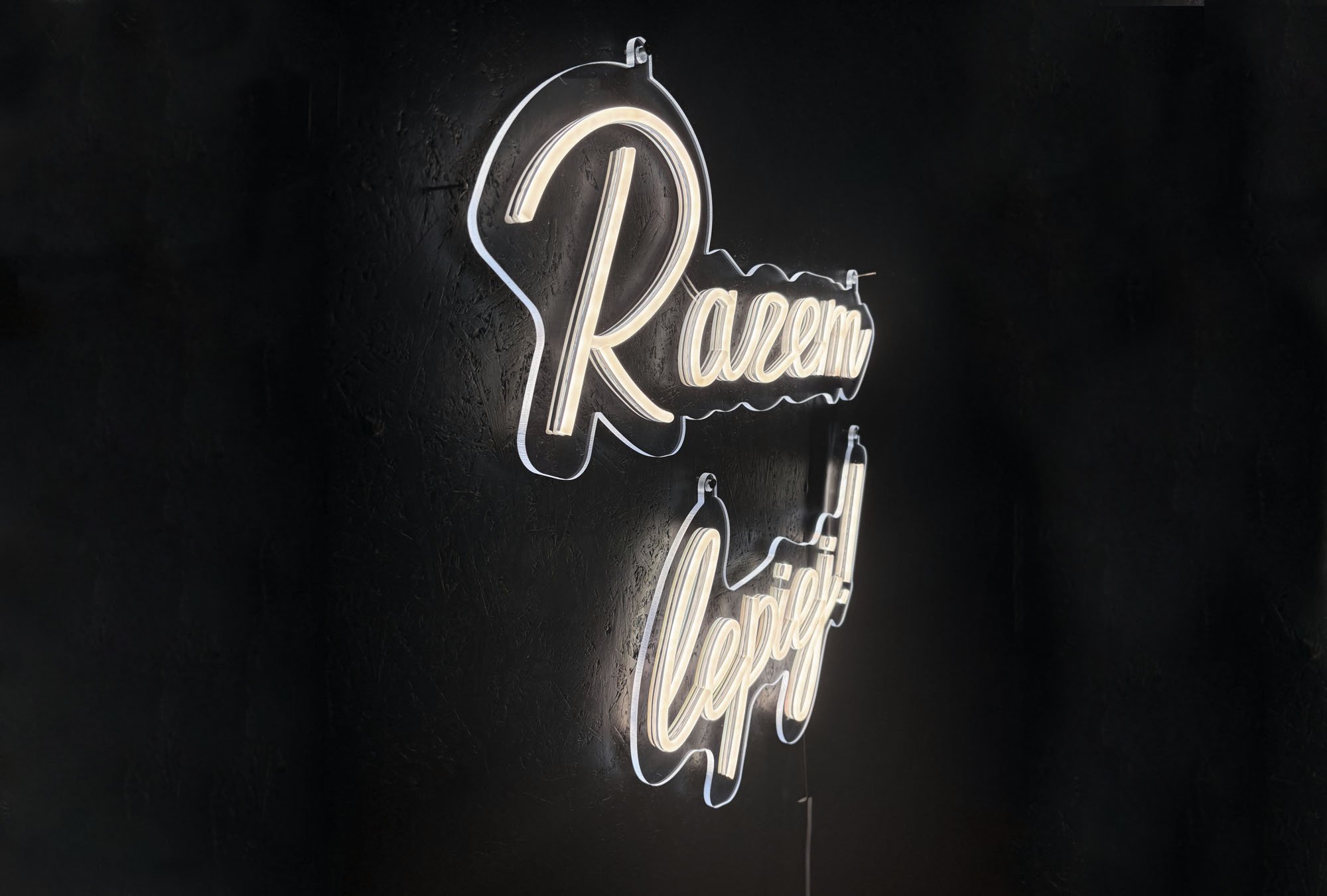 Napis Razem lepiej na wesele &ndash; neon FLEX na wynajem z wysyłką na terenie Polski