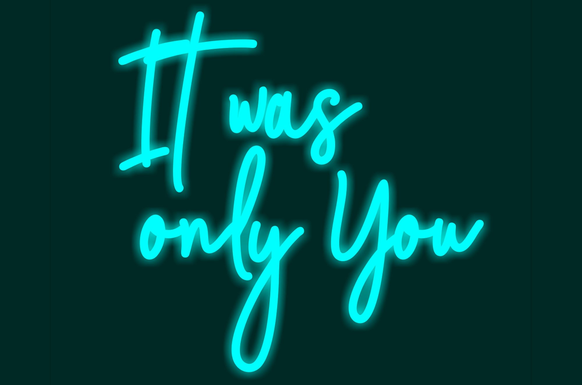 It was only You, idealna dekoracja świetlan dla Pary Młodej na wesele