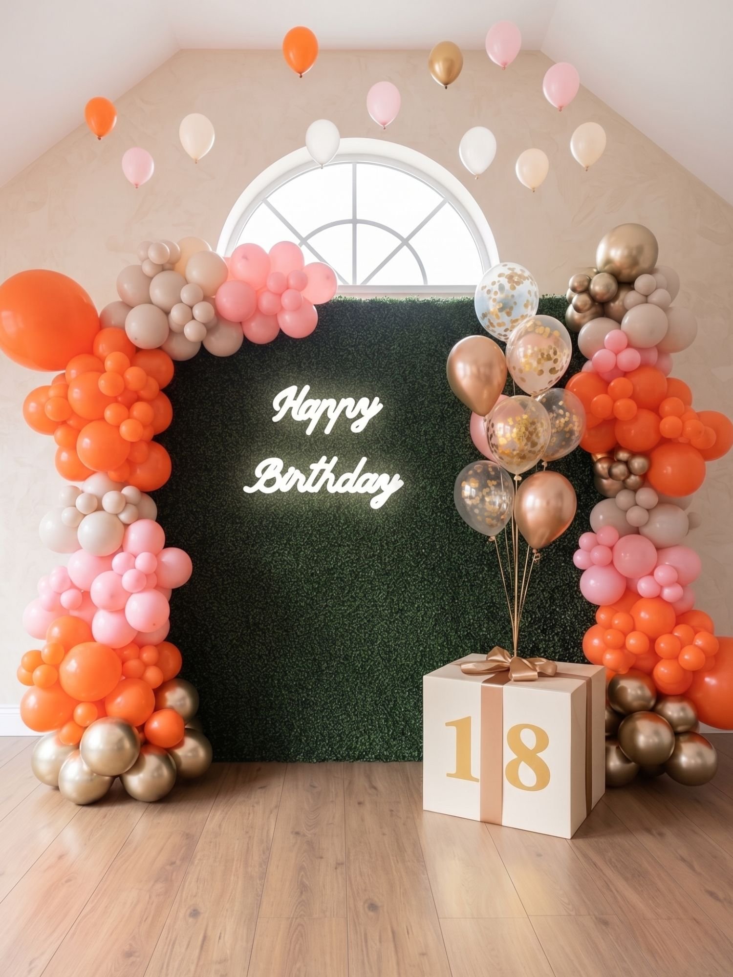Neon Happy Birthday wynajem neon na urodziny dekoracje świetlne wypożyczalnia neon&oacute;w LED