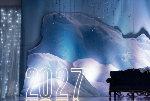 Stojące cyfry LED na wynajem, sylwester 2027, 120 cm, dekoracja świetlna na bal